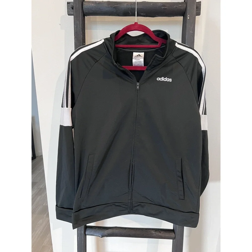 adidas zip up jacket women xl Black - Picture 1 of 7
